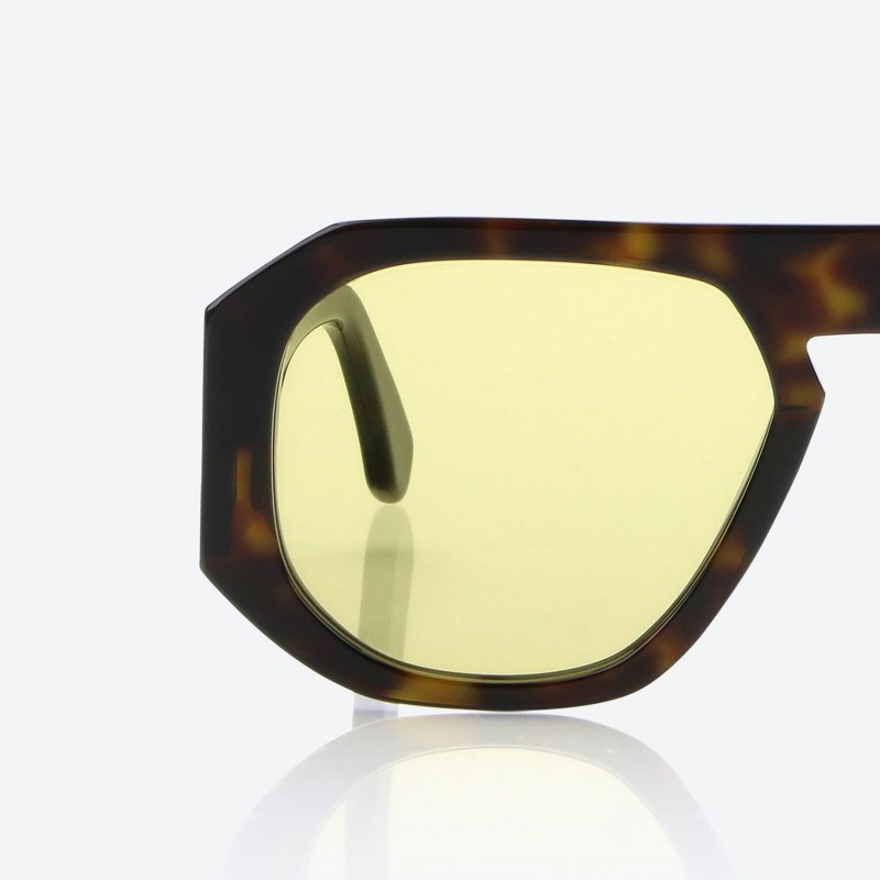 MK124 C2 HAVANA With YELLOW LENSES